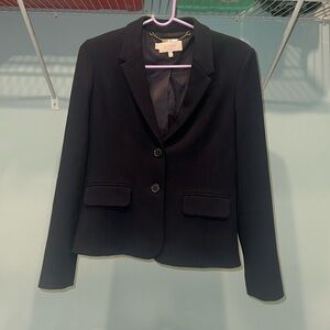 Hobbs Black Blazer with Button Closure
